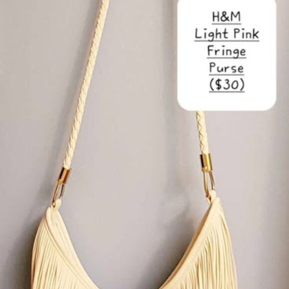 H&M Light Pink Fringe Purse - Picture 2 of 6